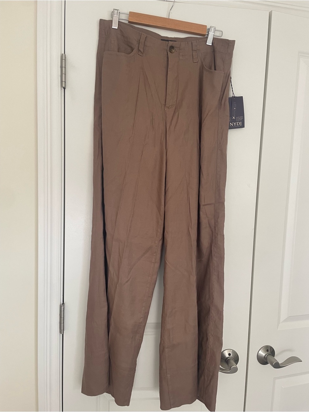 NYDJ Brown Straight-Leg Chinos for Women